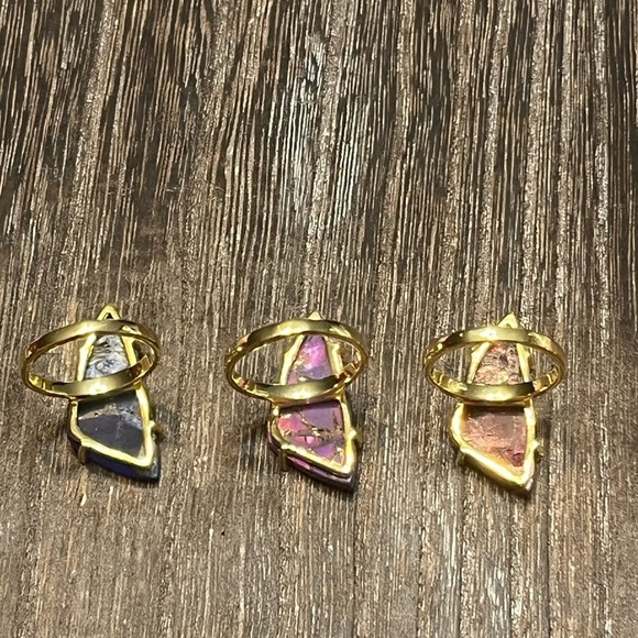 Ruby Jade Gold Ring - Picture 3 of 5